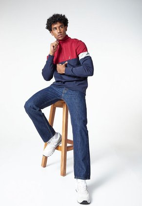 Buzo Borgoña-Azul-Gris Nautica