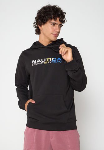 Hoodie Negro-Blanco-Azul Nautica Nautica