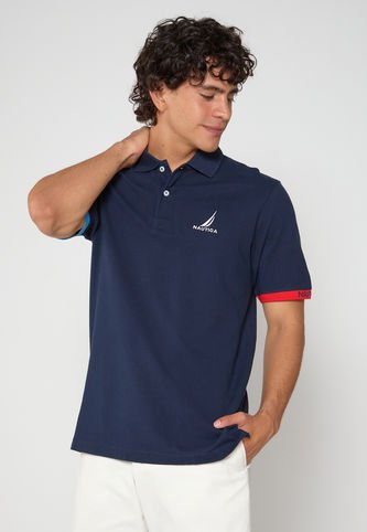 Polo Azul Navy-Blanco-Rojo Nautica Nautica