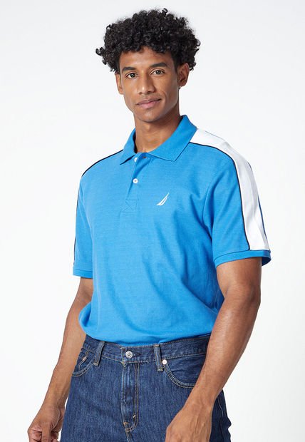 Polo Azul-Blanco Nautica
