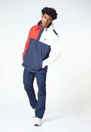 Chaqueta Rojo-Blanco-Azul Nautica