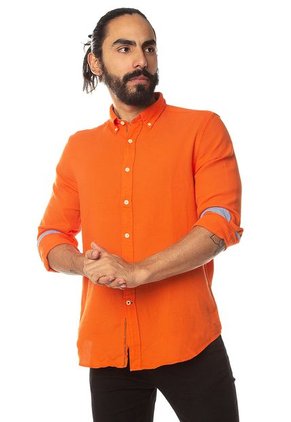 Camisa Naranja Nautica