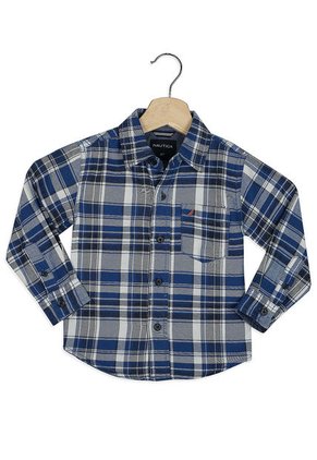 Camisa Azul-Blanco Nautica