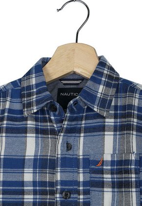 Camisa Azul-Blanco Nautica