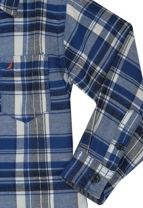 Camisa Azul-Blanco Nautica