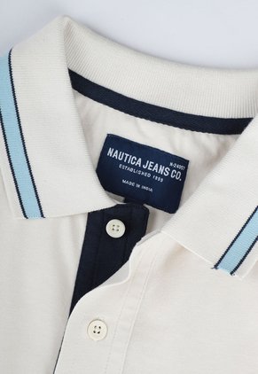Polo Nautica Beige Claro
