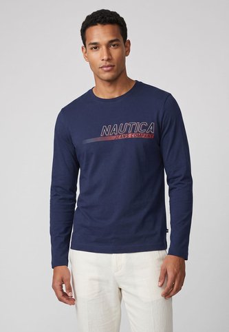 Camiseta Manga Larga Nautica Azul Nautica