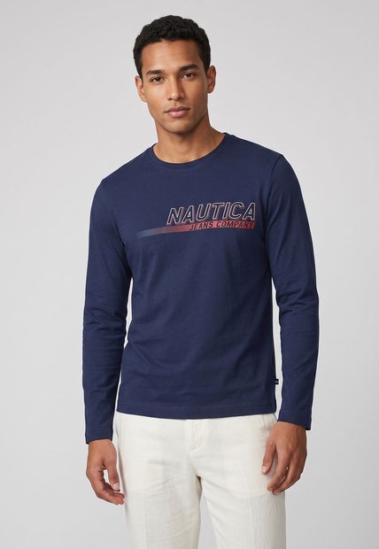 Camiseta Manga Larga Nautica Azul