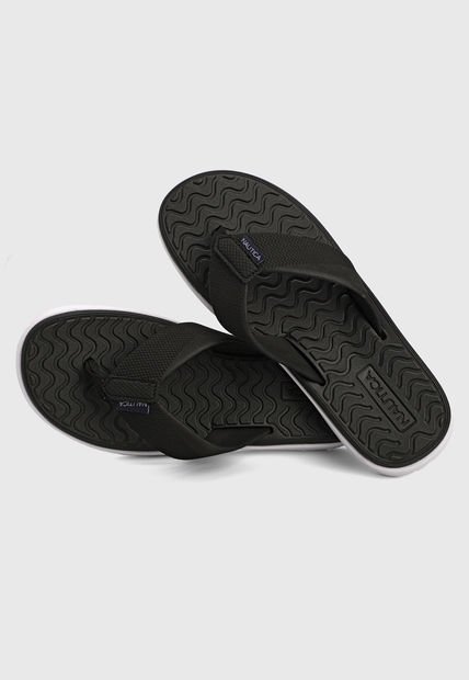 Playera Negro-Blanco Nautica