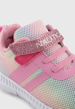 Tenis Rosa-Multicolor-Blanco Nautica Kids
