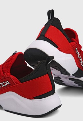 Tenis Lifestyle Rojo-Blanco-Negro Nautica Hartone