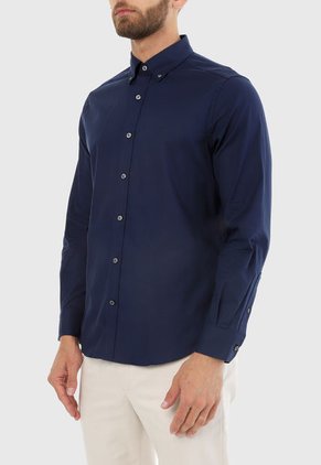 Camisa Azul Oscuro Nautica