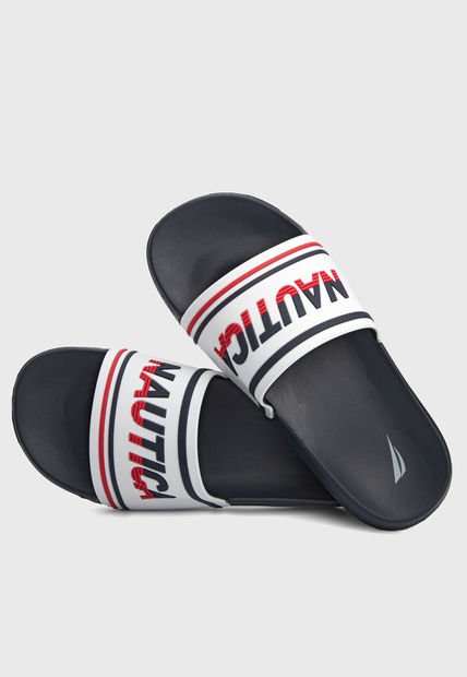 Playera Blanco-Azul-Rojo Nautica