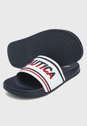 Playera Blanco-Azul-Rojo Nautica