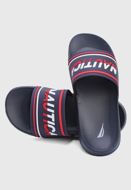 Playera Azul-Blanco-Rojo Nautica