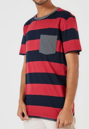 Camiseta Rojo-Azul Nautica