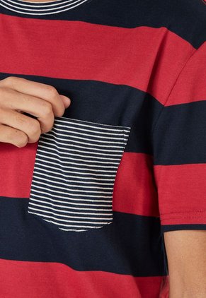 Camiseta Rojo-Azul Nautica