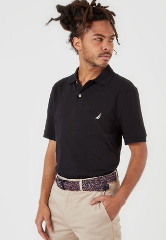 Polo Negro-Blanco Nautica Nautica