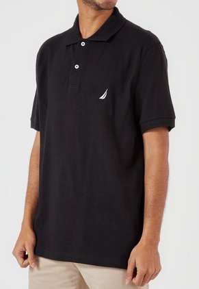 Polo Negro-Blanco Nautica