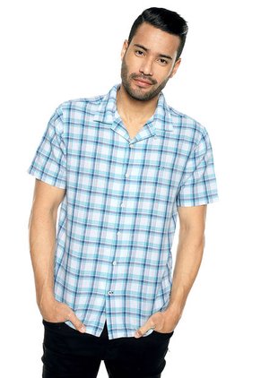 Camisa Azul-Blanco Nautica