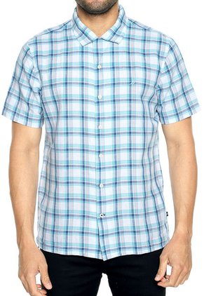 Camisa Azul-Blanco Nautica