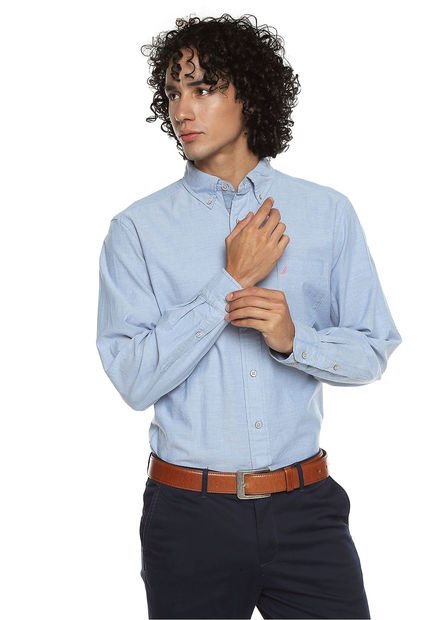 Camisa Azul Nautica
