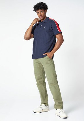 Polo Azul-Rojo-Blanco Nautica