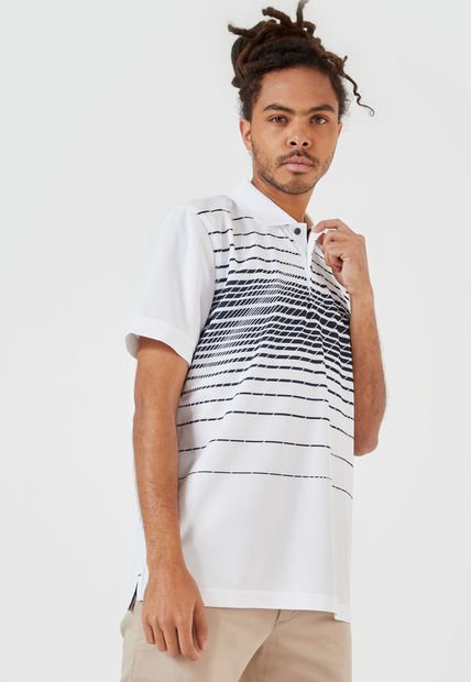 Polo Blanco-Azul Nautica