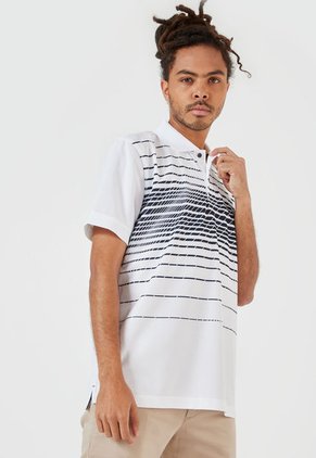 Polo Blanco-Azul Nautica