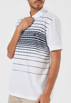 Polo Blanco-Azul Nautica