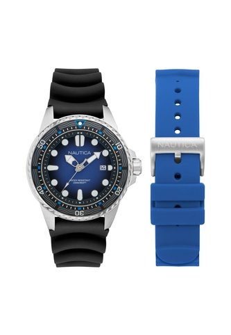 Relojes Nautica Hombre NCT Sea Dive. Silicona Negro NAPSDF504 Nautica Relojes