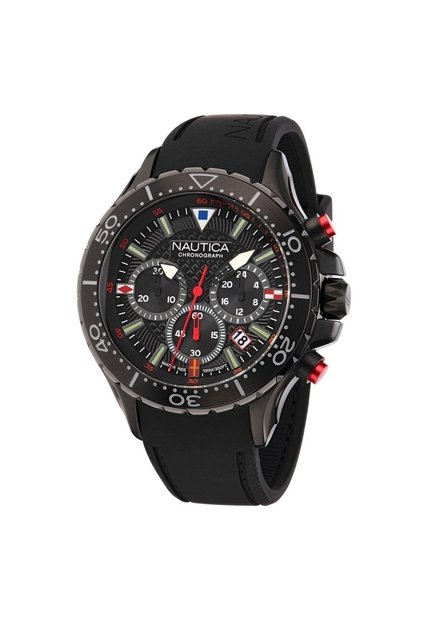 Reloj Nautica Hombre NST. Silicona Negro NAPNSF202