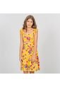 Vestido Corto NAUTY BLUE Para Niñas De Flores Amarillo 4987 de Nauty Blue