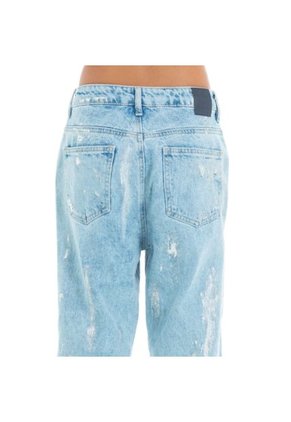 Boyfriend Jean Con Efecto Foil Gris NAUTY BLUE 19312