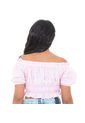 Camisa Corta Gingham Para Niñas Rosada NAUTY BLUE 50662 de Nauty Blue