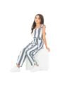 Enterizo Largo Para Niñas De Rayas De Color Gris NAUTY BLUE 8461 de Nauty Blue