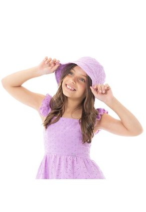 Vestido Corto Para Niñas Color Morado NAUTY BLUE 40144
