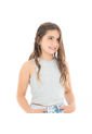 CROP TOP PARA NIÑAS GRIS DE NAUTY BLUE 50603 de Nauty Blue