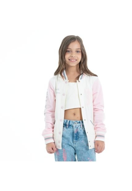 Chaqueta Varsity Para Niñas New York NAUTY BLUE 60683