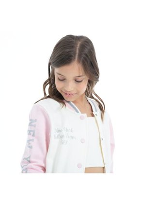 Chaqueta Varsity Para Niñas New York NAUTY BLUE 60683