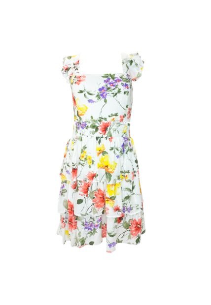 Vestido Corto Para Niñas Color Blanco  NAUTY BLUE 40135