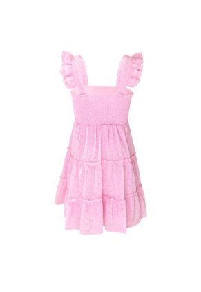 Vestido Corto Para Niñas En Ojalillo Color Rosado NAUTY BLUE 40141
