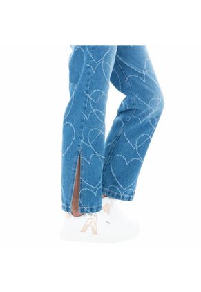 Boyfriend Jean Para Niñas Con Diseño En Forma De Corazón NAUTY BLUE 19286