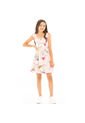 Vestido Corto Para Niñas De Flores Rosado NAUTY BLUE 40064 de Nauty Blue