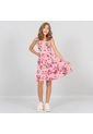 Vestido Corto NAUTY BUE Para Niñas De Flores Coral 4981 de Nauty Blue