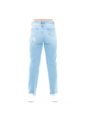 Girlfriend Jean Para Niñas Estampado Con Flores Azul Medio NAUTY BLUE 19271 de Nauty Blue