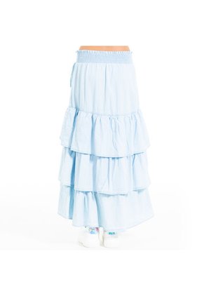 Falda Larga Cruzada Para Niñas Azul NAUTY BLUE 2344