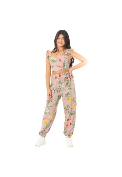 CONJUNTO PARA NIÑAS ROSADO DE NAUTY BLUE 8434