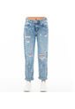 BOYFRIEND JEAN PARA NIÑAS CON PINCELADAS NAUTY BLUE 19180 de Nauty Blue