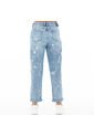 BOYFRIEND JEAN PARA NIÑAS CON PINCELADAS NAUTY BLUE 19180 de Nauty Blue